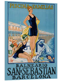 Foam board print Balneario San Sebastian, Barcelona
