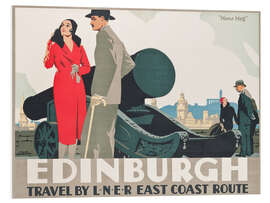 Foam board print Edinburgh - East Coast Route