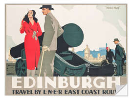 Wall sticker Edinburgh - East Coast Route