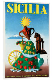 Hartschaumbild Sicilia - Vintage Travel Collection