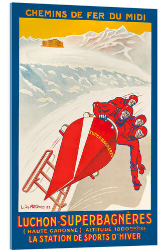Quadro em acrílico Luchon Superbagnères - Chemins de Fer du Midi