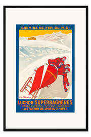 Gerahmter Kunstdruck Luchon Superbagnères - Chemins de Fer du Midi