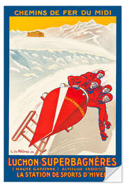 Wandsticker Luchon Superbagnères - Chemins de Fer du Midi