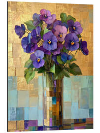 Cuadro de aluminio Bouquet of violets - DejaReve