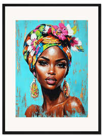 Gerahmter Kunstdruck Florale Schönheit - DejaReve