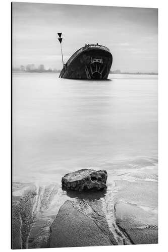 Aluminium print Schiffswrack "Uwe" Hamburg