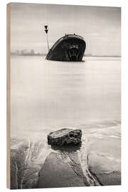 Cuadro de madera Schiffswrack "Uwe" Hamburg - Nils Steiner