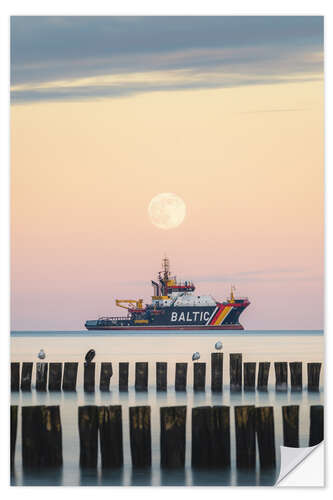 Wall sticker Evening atmosphere on the Baltic Sea