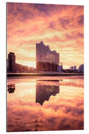 Gallery print Elbhilharmonie Hamburg at sunrise