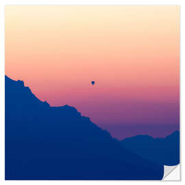Wall sticker Sunrise in the Austrian Alps