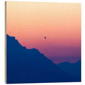 Quadro de madeira Sunrise in the Austrian Alps - Nils Steiner