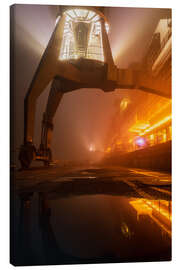 Canvas print Crane in the port of Hamburg - Nils Steiner