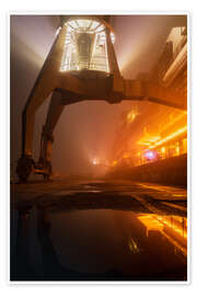 Wall print Crane in the port of Hamburg - Nils Steiner