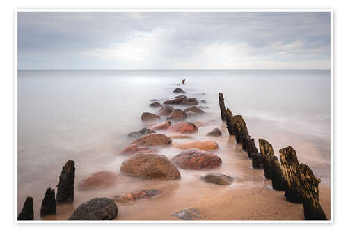 Poster Stones by the sea