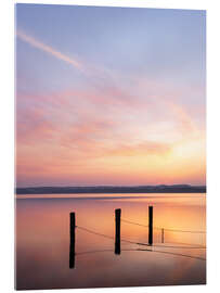 Acrylglasbild Sonnenaufgang am See