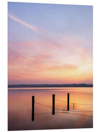PVC-taulu Sunrise at the lake