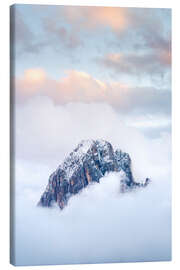 Tableau sur toile Mountain peaks in the Alps