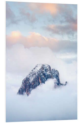 Bilde på skumplate Mountain peaks in the Alps