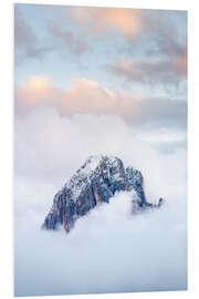 Bilde på skumplate Mountain peaks in the Alps