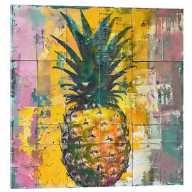 Stampa su vetro acrilico Tropical fruits - Pineapple