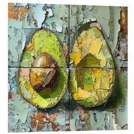 Cuadro de PVC Tropical Fruits - Avocado