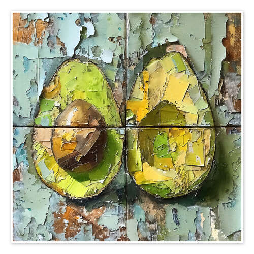 Juliste Tropical Fruits - Avocado