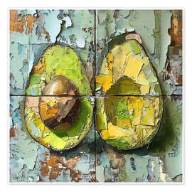 Plakat Tropical Fruits - Avocado