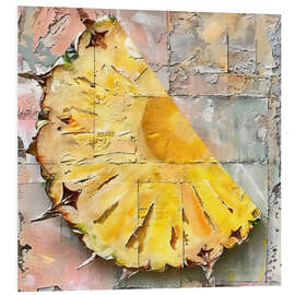 Foam board print Pineapple slice