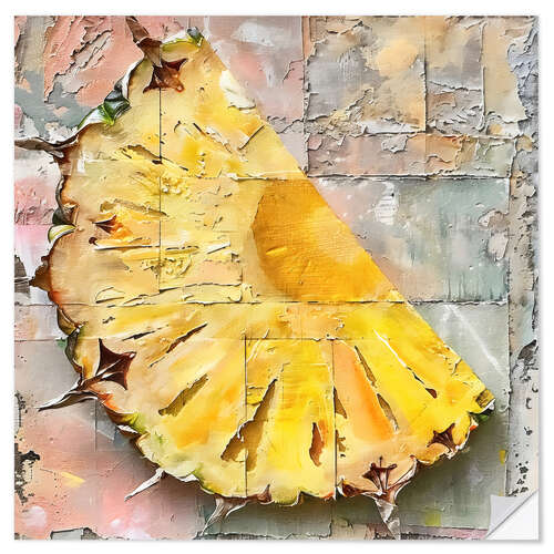 Wall sticker Pineapple slice