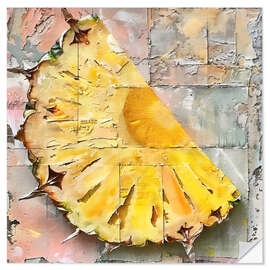 Wall sticker Pineapple slice
