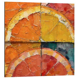 Alubild Orangenscheiben - Willow Studio