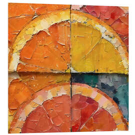 Foam board print Orange slices - Willow Studio