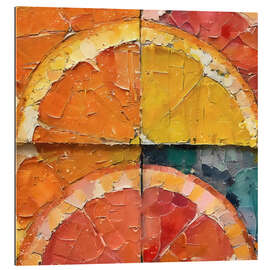 Cuadro de plexi-alu Orange slices - Willow Studio