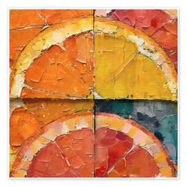 Wall print Orange slices - RileyB