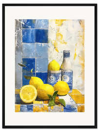 Gerahmter Kunstdruck Lisbon Lemon