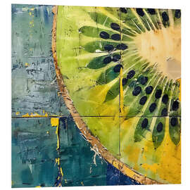 Hartschaumbild Tropische Früchte - Kiwis