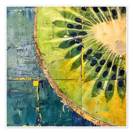 Wall print Tropische Früchte - Kiwis - RileyB