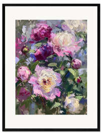 Stampa artistica con cornice Purple Peonies