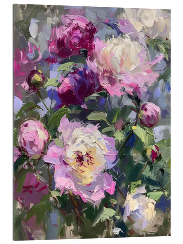 Gallery Print Lila Pfingstrosen