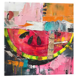 Obraz na szkle akrylowym Watermelon in modern still life - RileyB