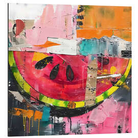 Aluminium print Watermelon in modern still life - Willow Studio