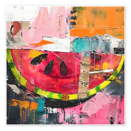 Wall print Watermelon in modern still life - RileyB