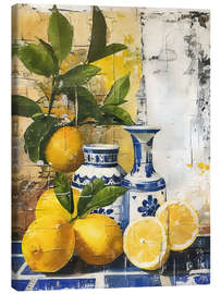 Tableau sur toile Mediterranean Lemons