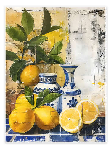 Poster Mediterranean Lemons