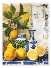 Poster Mediterranean Lemons