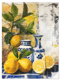 Sticker mural Mediterranean Lemons