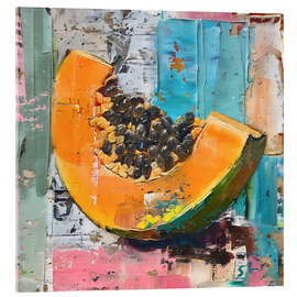 Stampa su vetro acrilico Tropical Fruits - Papaya