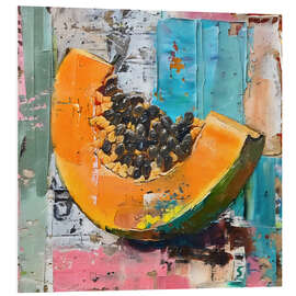 Cuadro de PVC Tropical Fruits - Papaya
