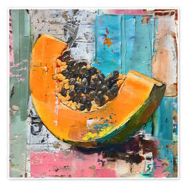 Plakat Tropical Fruits - Papaya