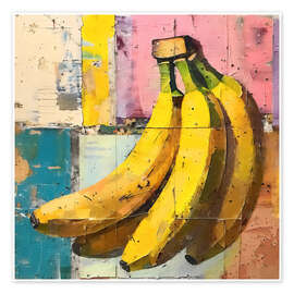 Plakat Tropical fruits - Bananas